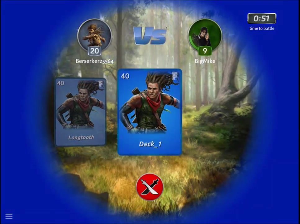 Days of Discord pre-match screen pairing two champions for an online PvP battle